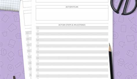 Financial Goals Template Template - Printable PDF