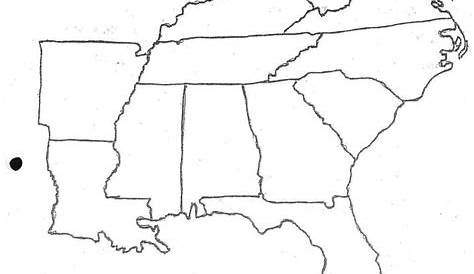 southeast region map printable