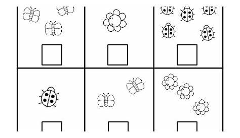 Free Spring Math - Number Counting Worksheet 1 to 5 - Free4Classrooms