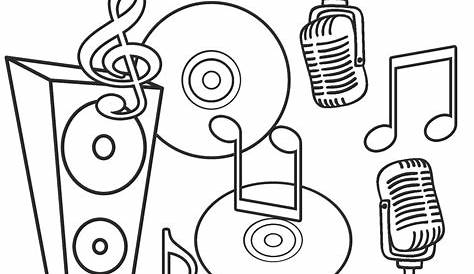 Free Printable Music Coloring Pages For Kids