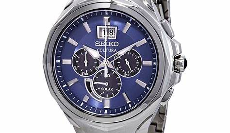 Seiko Coutura Chronograph Blue Dial Men's Watch SSC641 SSC641 - Seiko