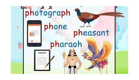 ph Consonant Digraph Poster - A FREE PRINTABLE poster showing words and
