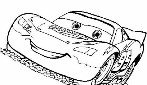 Coloriage Cars Flash Mc Queen - Cars Kids Coloring Pages