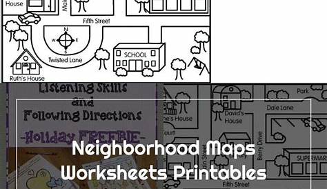 map your neighborhood worksheet