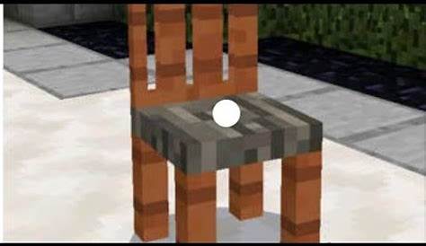 How to make a chair in minecraft - YouTube