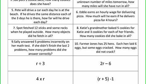 8th Grade Evaluating Algebraic Expressions Worksheet Worksheet : Resume