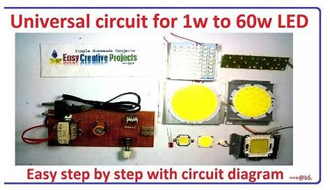 230v 1w led circuit diagram