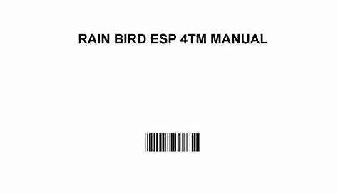 rain bird esp 4tm manual