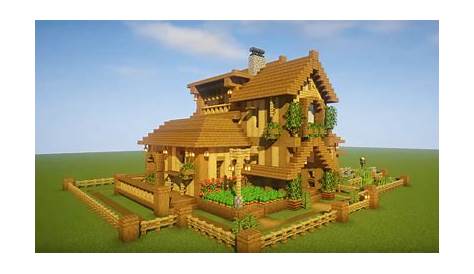 Minecraft Big Wooden Mansion Ideas and Design