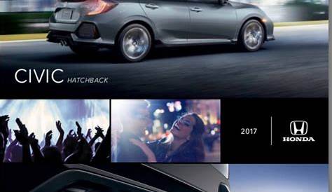 2017 honda civic hatchback manual for sale