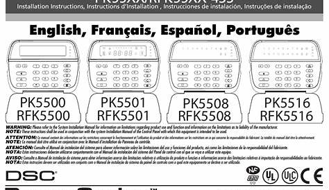 RFK5500 PK5500 RFK5501 PK5501 RFK5508 | Manualzz