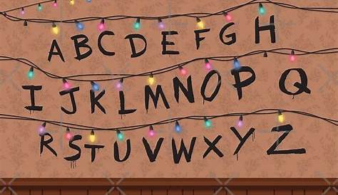 "Stranger Things Alphabet Wall" Metal Prints by ellums | Redbubble