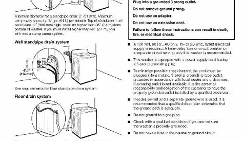 Maytag BRAVOS XL MVWB750YW0 Washer Installation instructions manual PDF