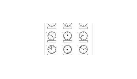 Telling-Time-To-The-Nearest-Minute Worksheets