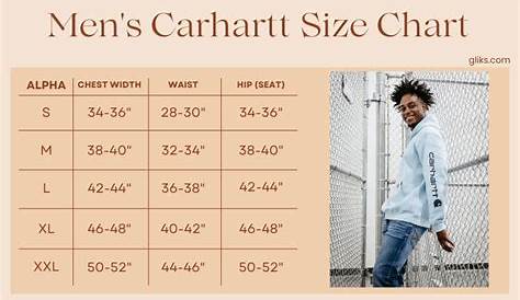 Carhartt Size Chart – Glik's