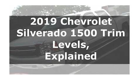 2019 Chevrolet Silverado 1500 Trim Levels, Explained - Innovate Car