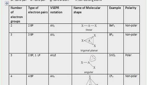 Polarity Of Molecules Worksheet Answers