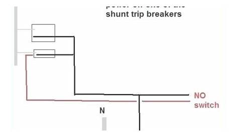 breaker shunt trip wiring diagram
