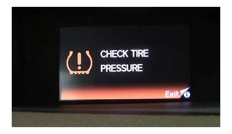 reset tire pressure honda civic 2021