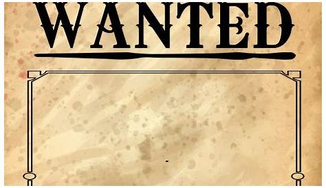 Sjabloon Blank Wanted Poster Template | PosterMyWall