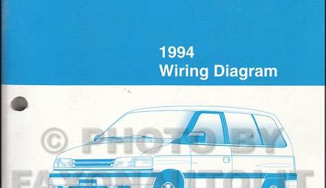 1994 Mazda MPV Repair Shop Manual Original