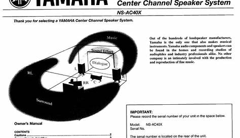 yamaha ns ap1500 owners manual