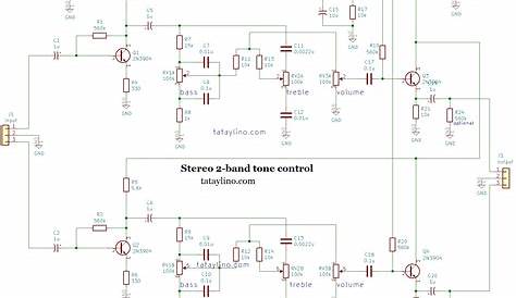 Simple but effective 2 Band Tone Control Circuit using transistor