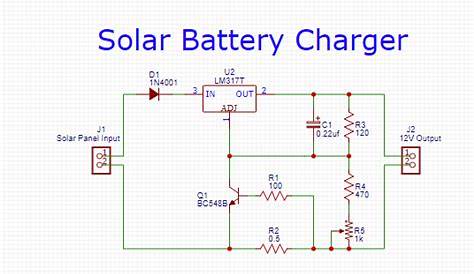 solar 12v battery charger circuit diagram