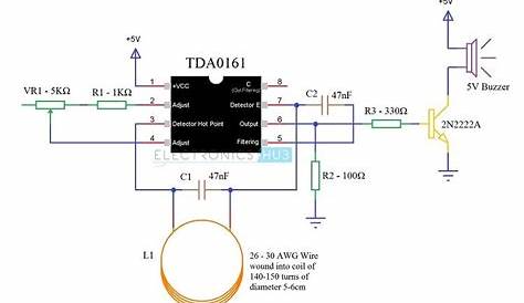 Metal Detector Circuit Diagram and Working | Circuit diagram, Circuits