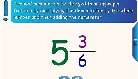 Mrs. White's 6th Grade Math Blog: IMPROPER FRACTIONS AND MIXED NUMBERS