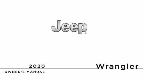2023 jeep wrangler owners manual