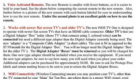 VERIZON FIOS TV ONE QUICK START MANUAL Pdf Download | ManualsLib