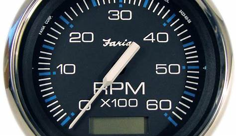 Faria 33732 Chesapeake Stainless Steel Tachometer with Hourmeter (6000