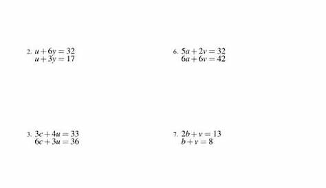 linear equations worksheets grade 8