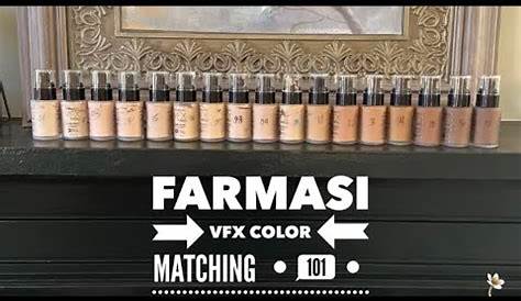 farmasi vfx pro foundation color chart