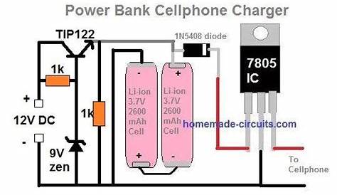 4 Simple Power Bank Circuits for Mobile Phones | Homemade Circuit Projects