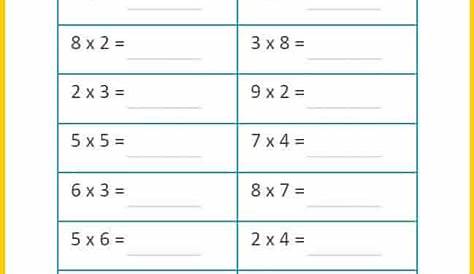Single digit multiplication games + worksheets