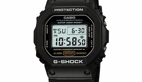 CASIO G-SHOCK DW5600E-1V WATCH OPERATION CHART | ManualsLib