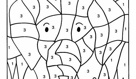 printable color by numbers for kids