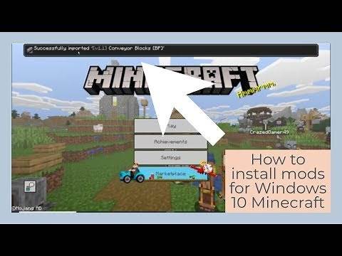 How to install mods for Minecraft Windows 10 Edition (easy).