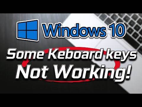 Fix Some Keys Not Working Laptop Keyboard - 2021