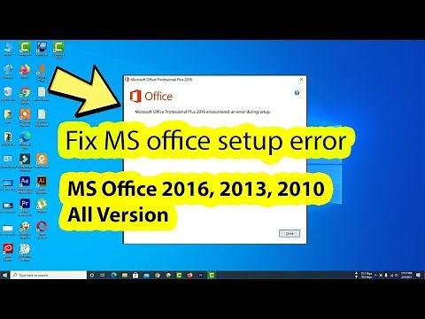 How to fix Microsoft office 2016 2010 2019 installation error during setup in windows 10