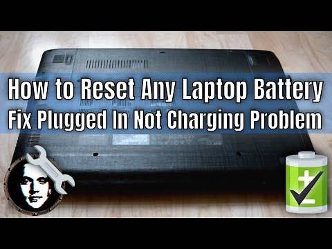 How to Reset Laptop Battery - Fix Laptop/Notebook Plugged In Not Charging