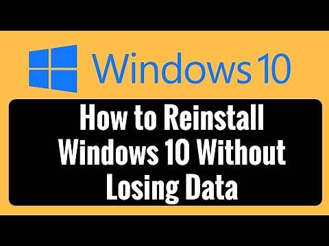 How to Reinstall Windows 10 Without Losing Data