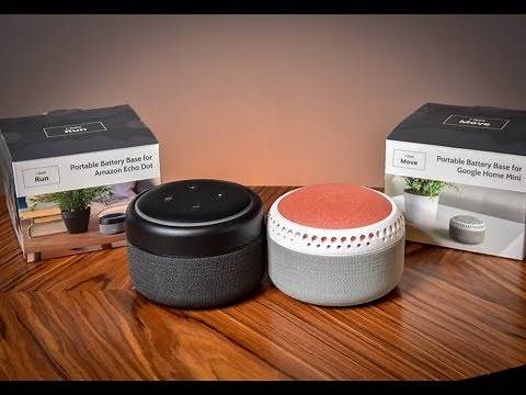 Take Your Amazon Echo Dot 3rd Gen & Google Home Mini Anywhere Wireless!
