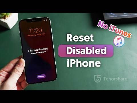 How to Reset Disabled iPhone without iTunes 2021 (2 Ways)