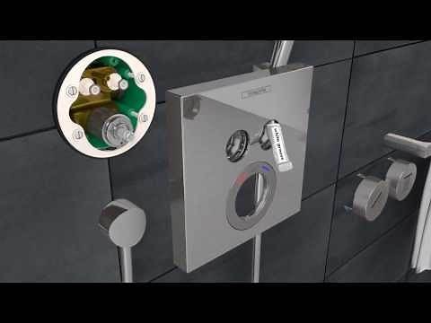 Hansgrohe ShowerSelect installation in a renovated bathroom