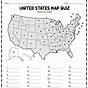 Map Of Usa Worksheet