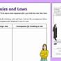 Laws Kindergarten Worksheet