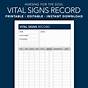 Vital Signs Chart Printable
